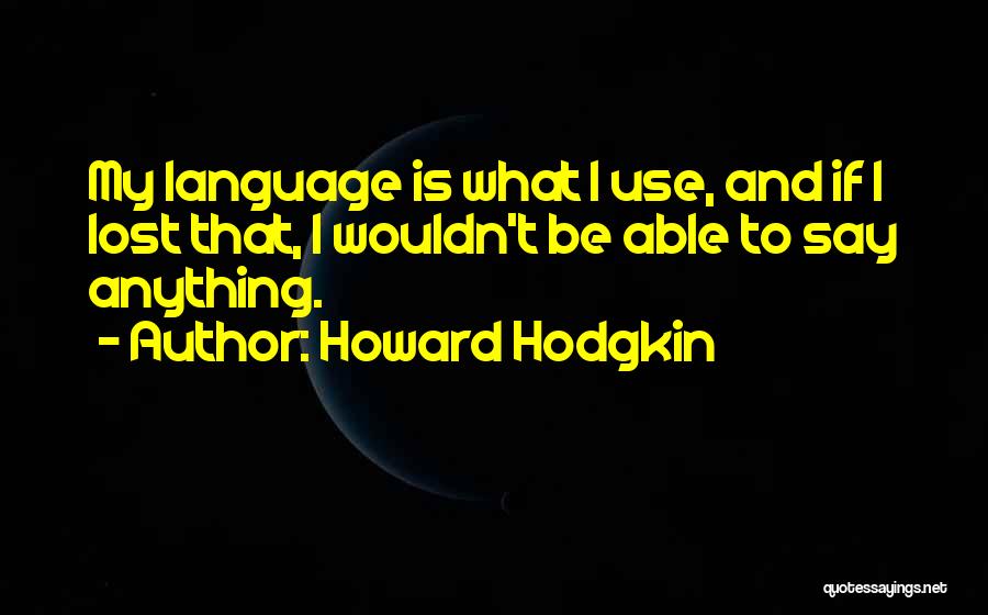 Howard Hodgkin Quotes 330098