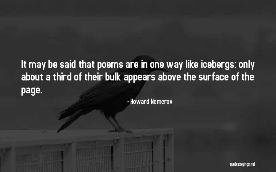 Howard Nemerov Quotes 1209364