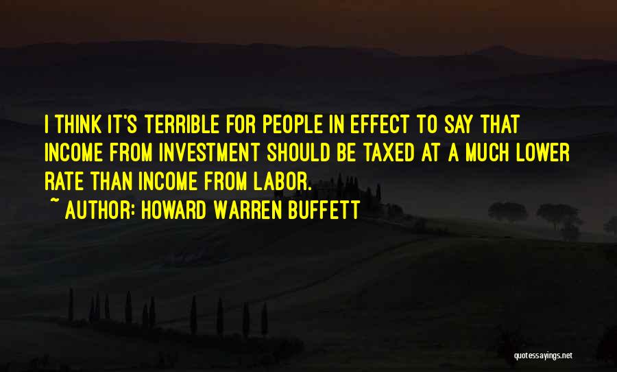 Howard Warren Buffett Quotes 407579