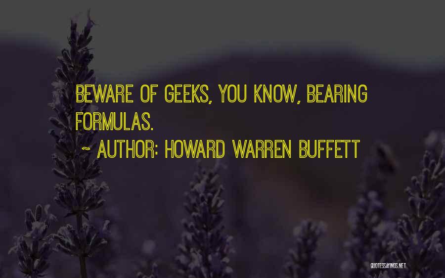 Howard Warren Buffett Quotes 747035