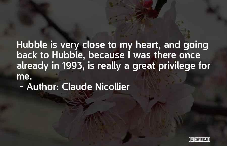Hubble Quotes By Claude Nicollier
