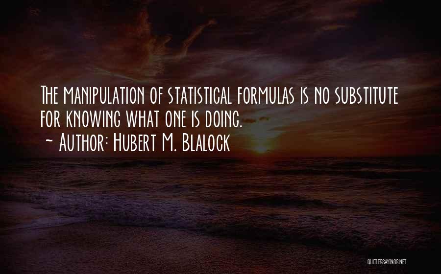 Hubert M. Blalock Quotes 418226