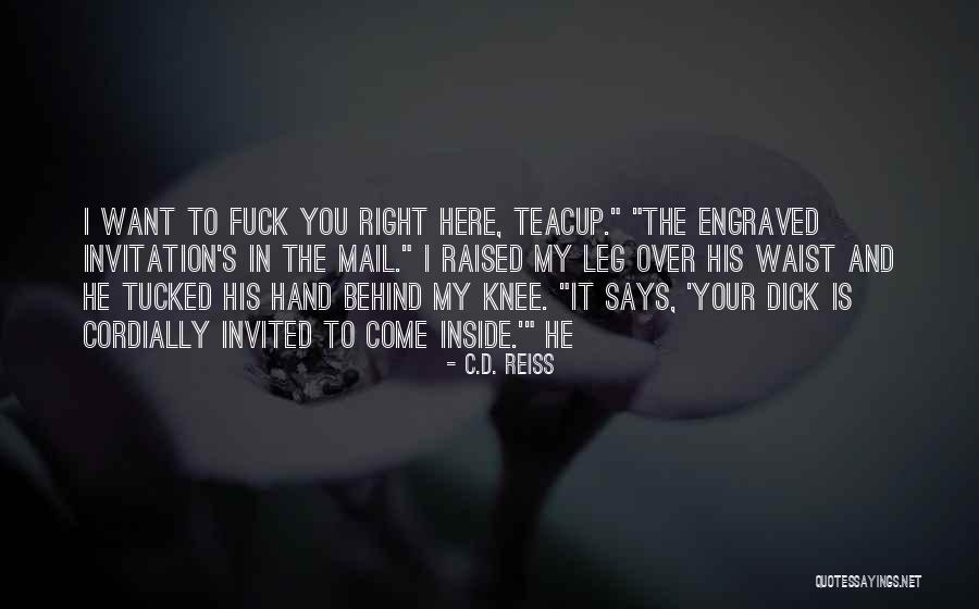 Huchet Prints Quotes By C.D. Reiss Huchet Prints Quotes By C.D. Reiss