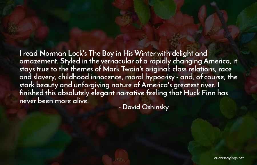 Huck Finn And The River Quotes By David Oshinsky