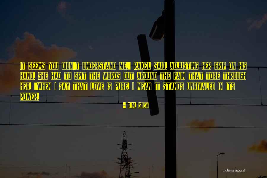 Huckster Quotes By K.M. Shea Huckster Quotes By K.M. Shea