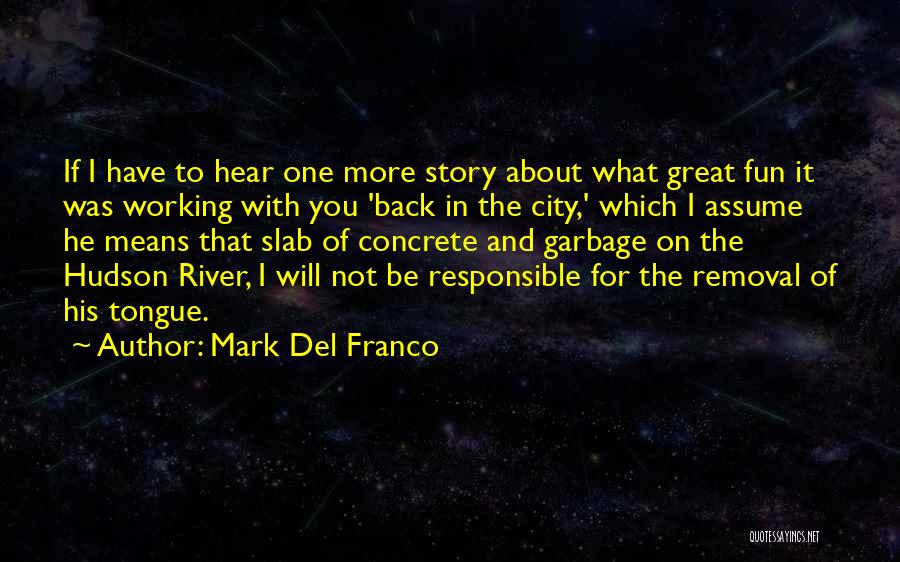 Hudson River Quotes By Mark Del Franco