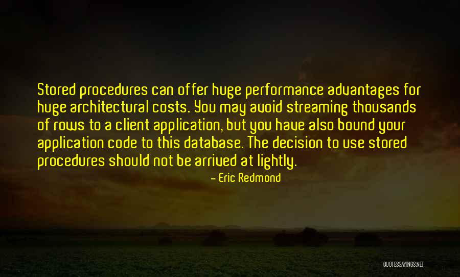 Huge Decision Quotes By Eric Redmond Huge Decision Quotes By Eric Redmond