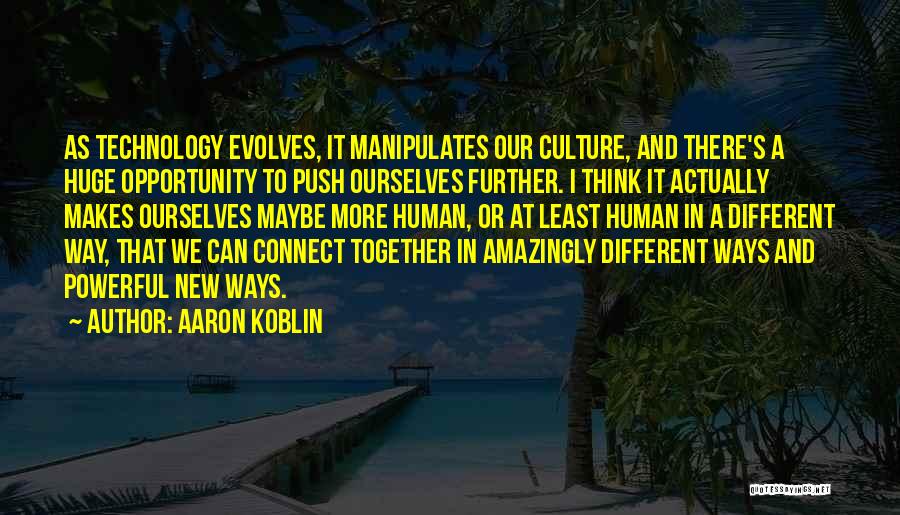 Huge Opportunity Quotes By Aaron Koblin