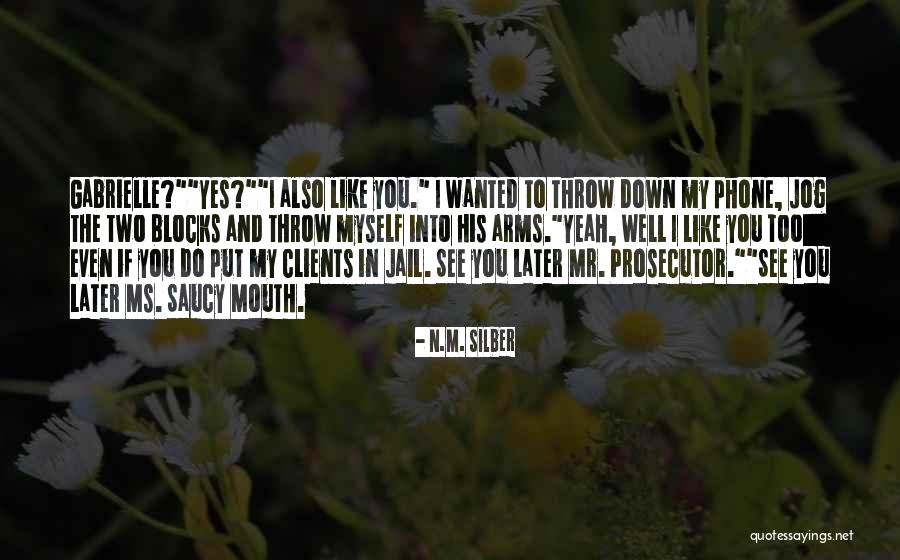 Hugey Quotes By N.M. Silber Hugey Quotes By N.M. Silber