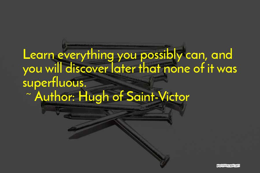 Hugh Of Saint-Victor Quotes 857630