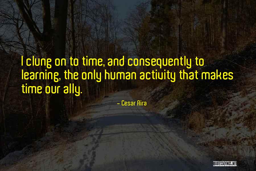 Human Activity Quotes By Cesar Aira