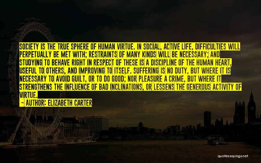 Human Activity Quotes By Elizabeth Carter