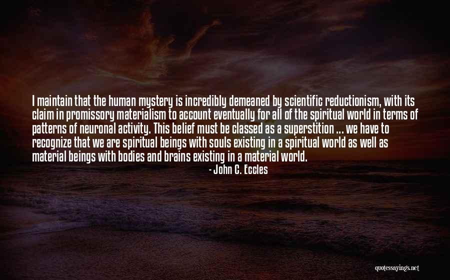 Human Activity Quotes By John C. Eccles