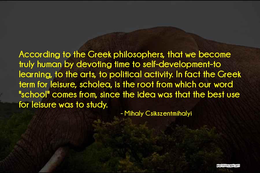 Human Activity Quotes By Mihaly Csikszentmihalyi