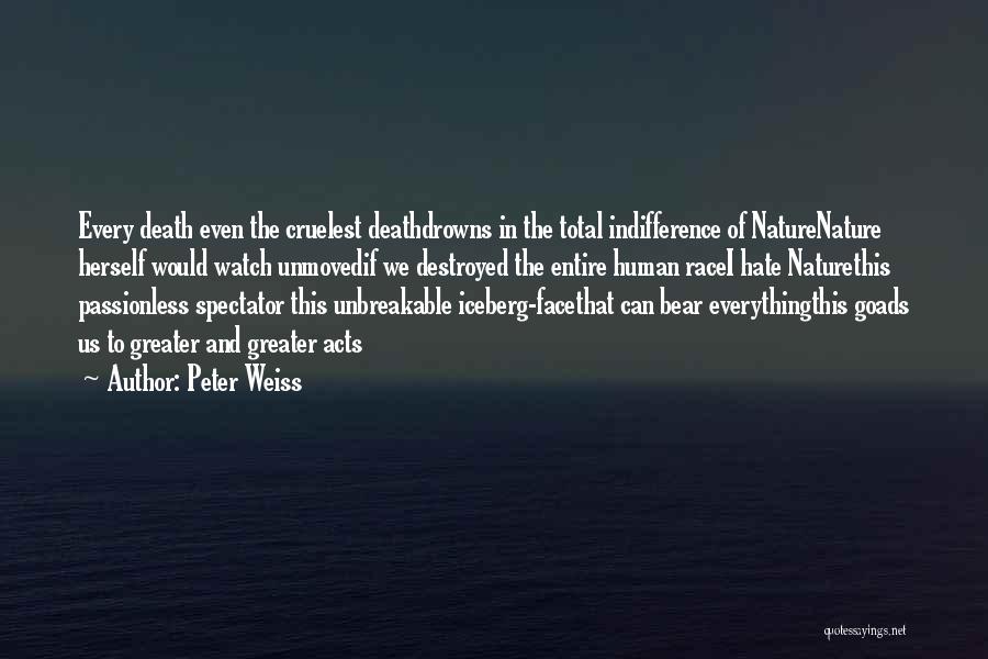 Human Acts Quotes By Peter Weiss