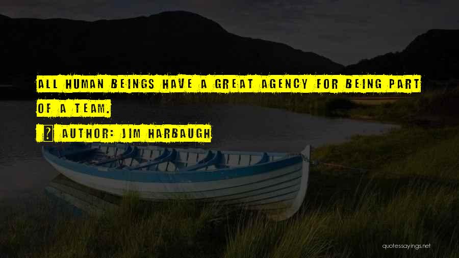 Human Agency Quotes By Jim Harbaugh