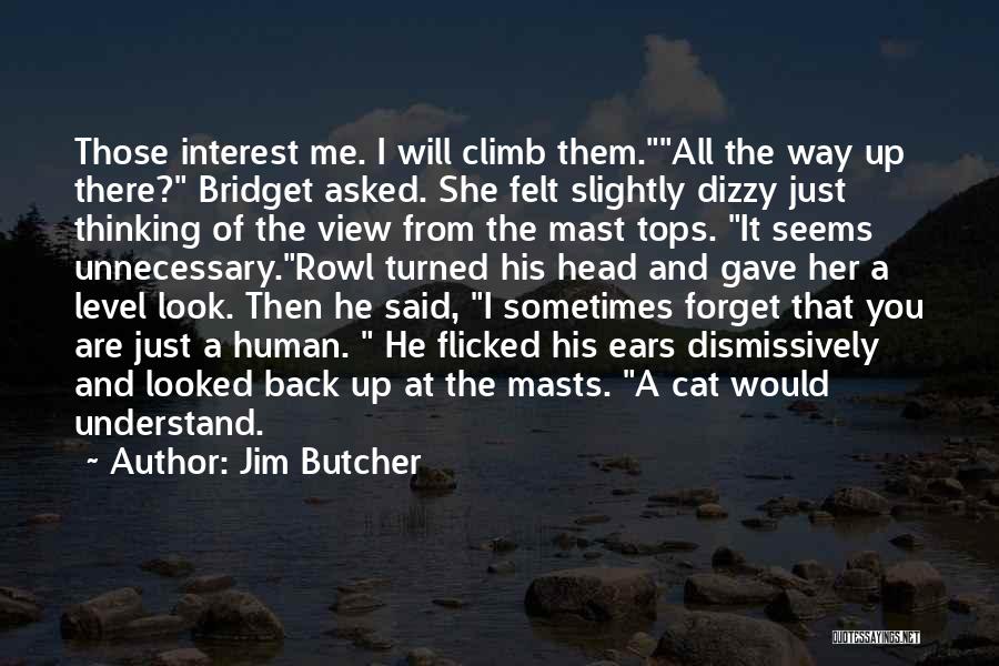 Human And Cat Quotes By Jim Butcher