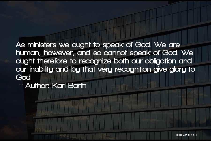 Human And God Quotes By Karl Barth