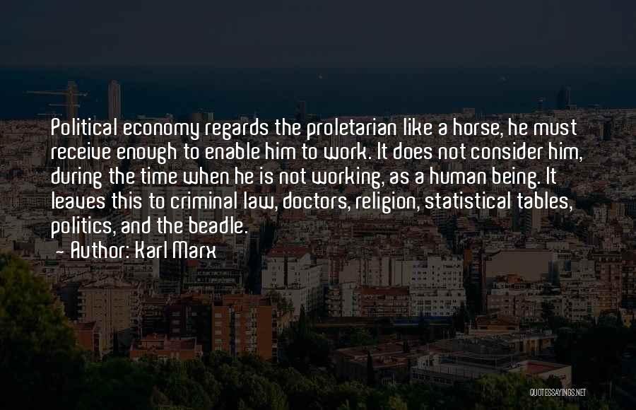 Human And Horse Quotes By Karl Marx