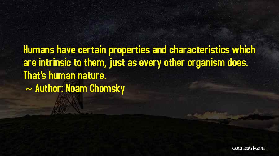 Human And Nature Quotes By Noam Chomsky