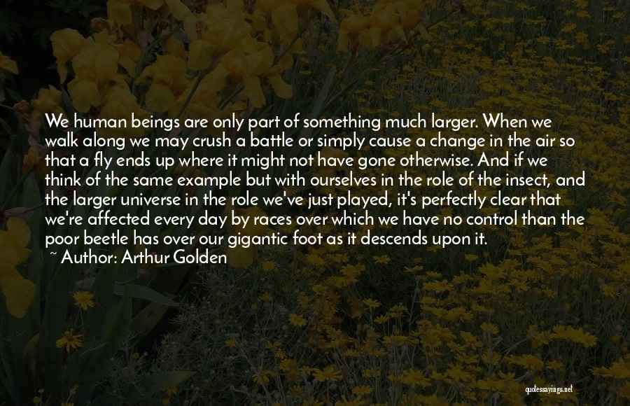 Human And Universe Quotes By Arthur Golden