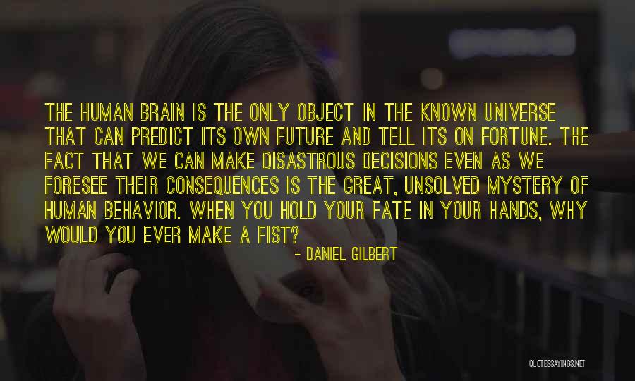 Human And Universe Quotes By Daniel Gilbert