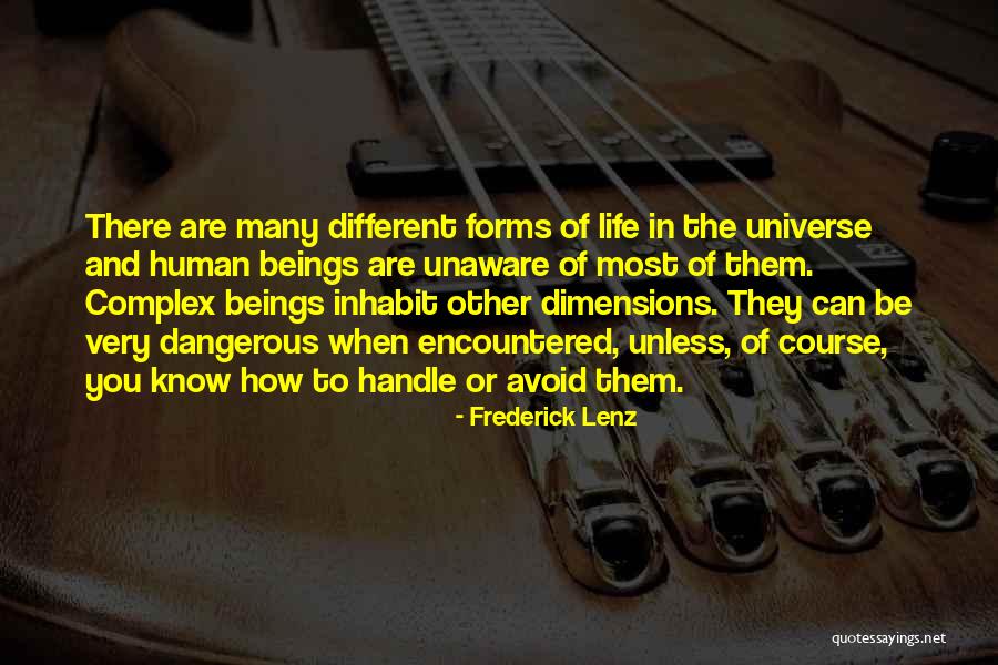 Human And Universe Quotes By Frederick Lenz