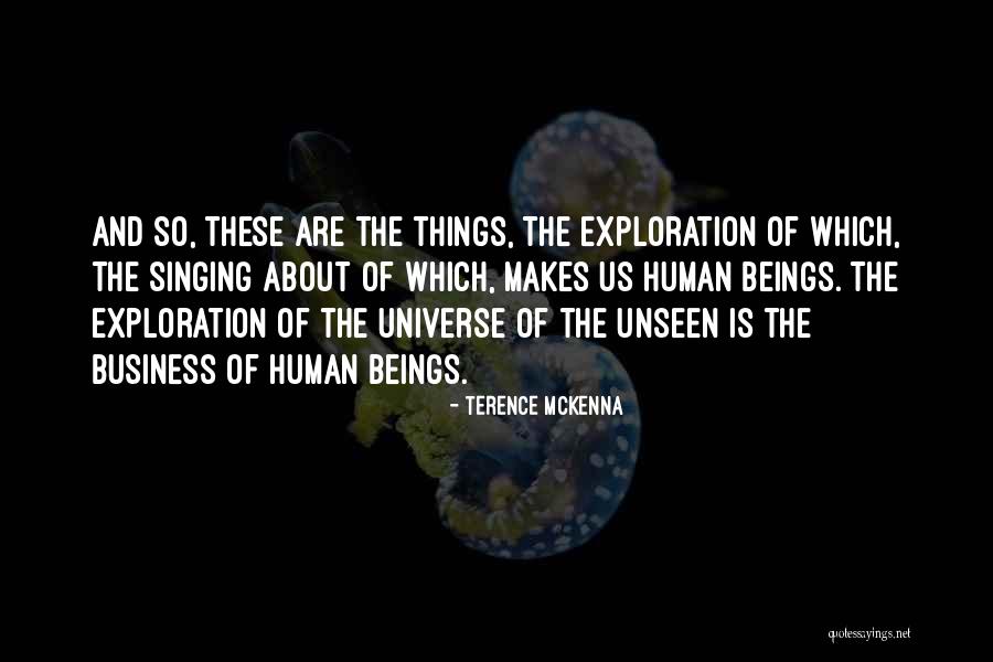 Human And Universe Quotes By Terence McKenna