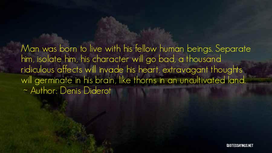 Human Bad Character Quotes By Denis Diderot