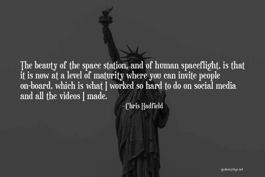 Human Beauty Quotes By Chris Hadfield Human Beauty Quotes By Chris Hadfield