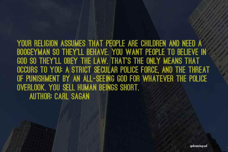 Human Behave Quotes By Carl Sagan
