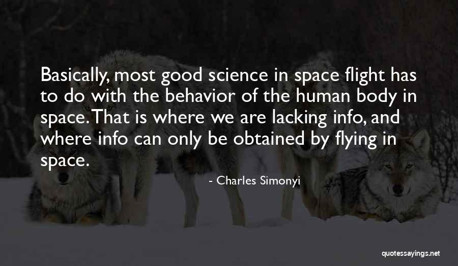 Human Behavior Quotes By Charles Simonyi