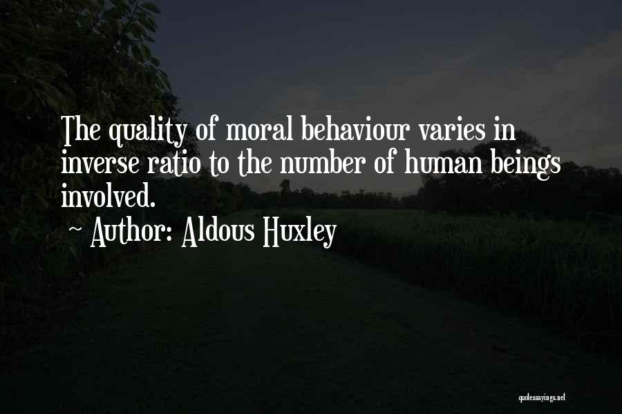 Human Behaviour Quotes By Aldous Huxley