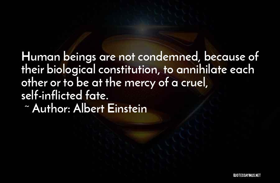 Human Beings Are Cruel Quotes By Albert Einstein
