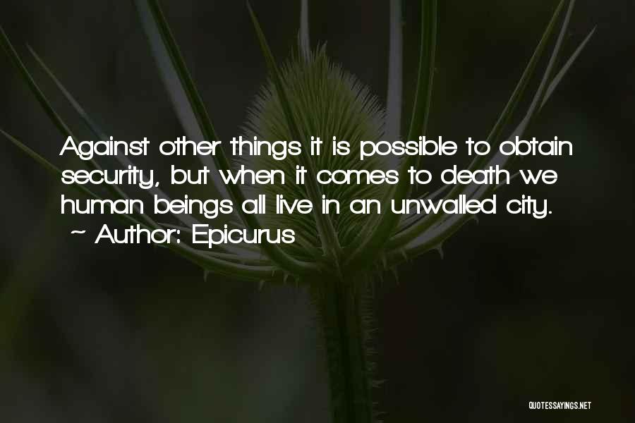 Human Beings Quotes By Epicurus