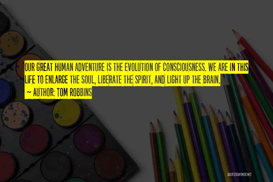 Human Brain Evolution Quotes By Tom Robbins