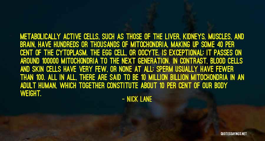 Human Cells Quotes By Nick Lane