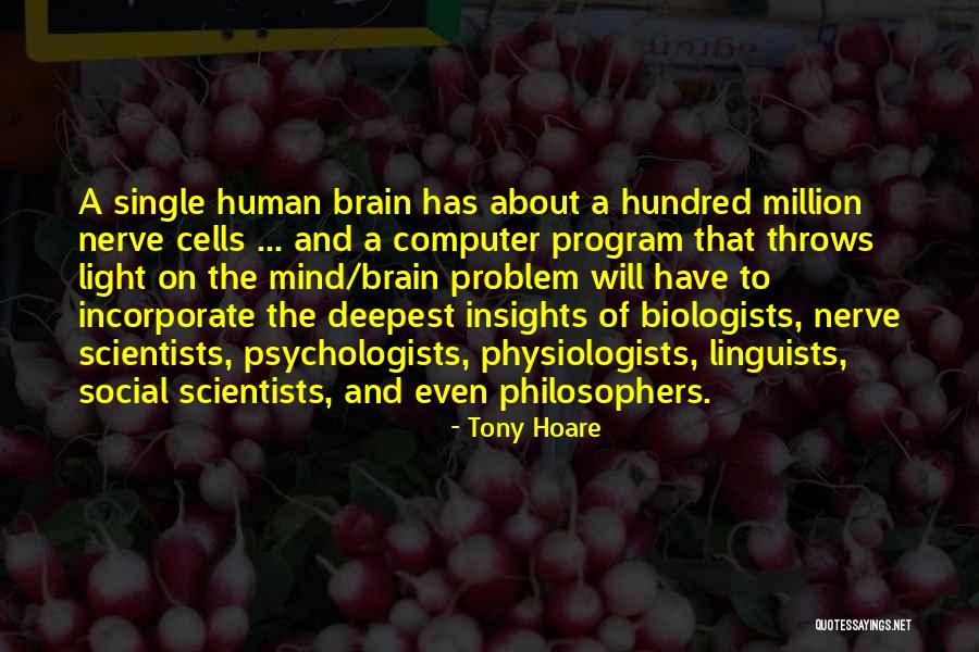 Human Cells Quotes By Tony Hoare