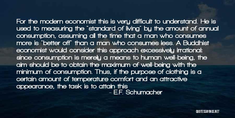 Human Clothing Quotes By E.F. Schumacher