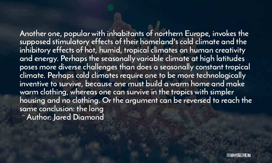 Human Clothing Quotes By Jared Diamond