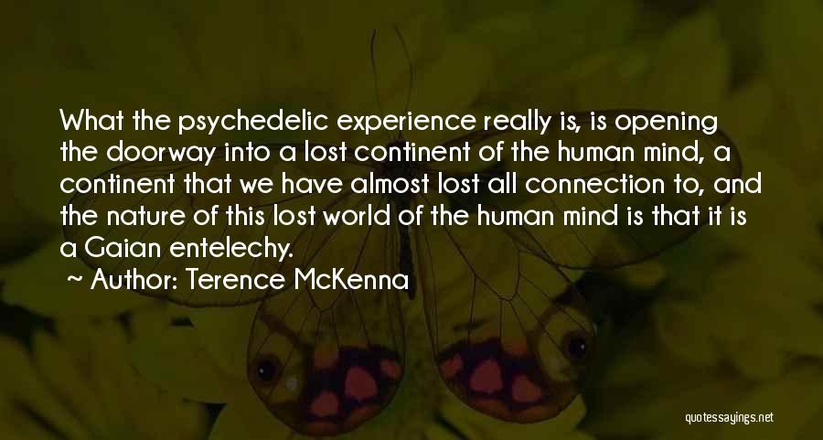 Human Connection With Nature Quotes By Terence McKenna