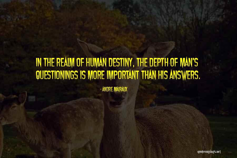 Human Destiny Quotes By Andre Malraux Human Destiny Quotes By Andre Malraux