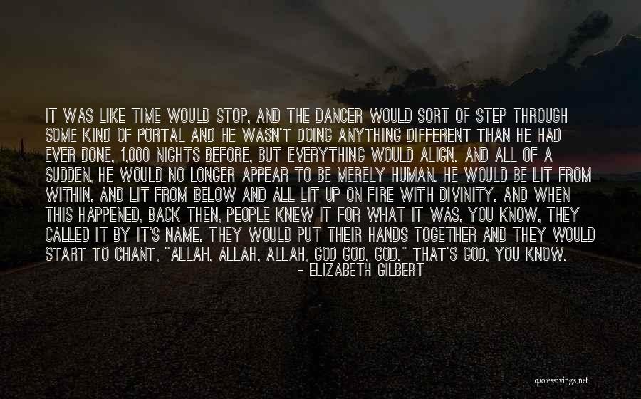 Human Divinity Quotes By Elizabeth Gilbert Human Divinity Quotes By Elizabeth Gilbert