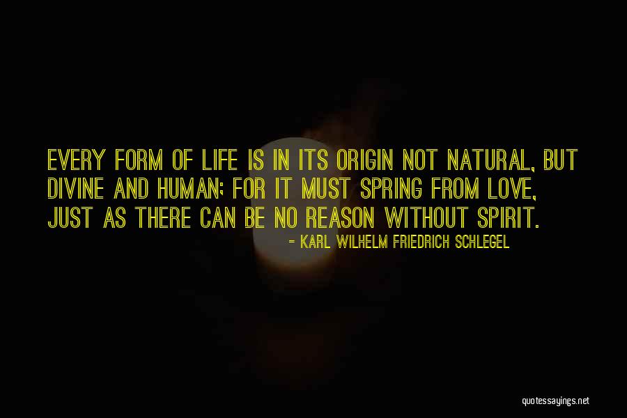 Human Divinity Quotes By Karl Wilhelm Friedrich Schlegel