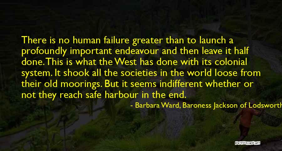 Human Endeavour Quotes By Barbara Ward, Baroness Jackson Of Lodsworth Human Endeavour Quotes By Barbara Ward, Baroness Jackson Of Lodsworth