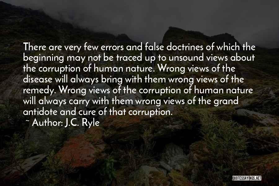 Human Errors Quotes By J.C. Ryle