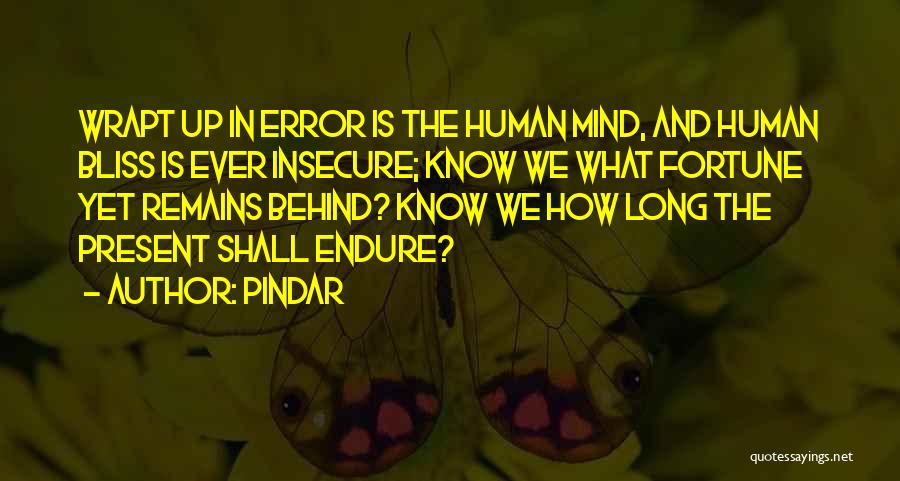 Human Errors Quotes By Pindar