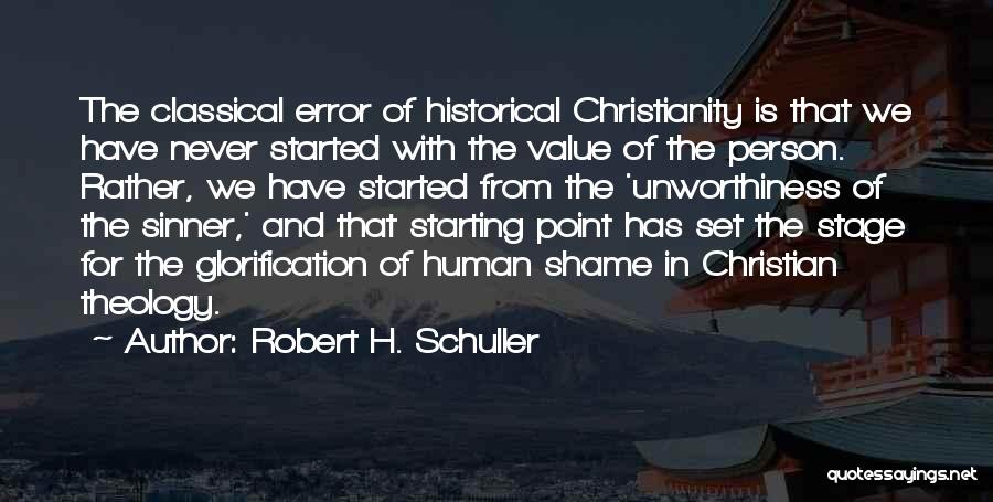 Human Errors Quotes By Robert H. Schuller