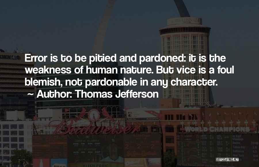 Human Errors Quotes By Thomas Jefferson