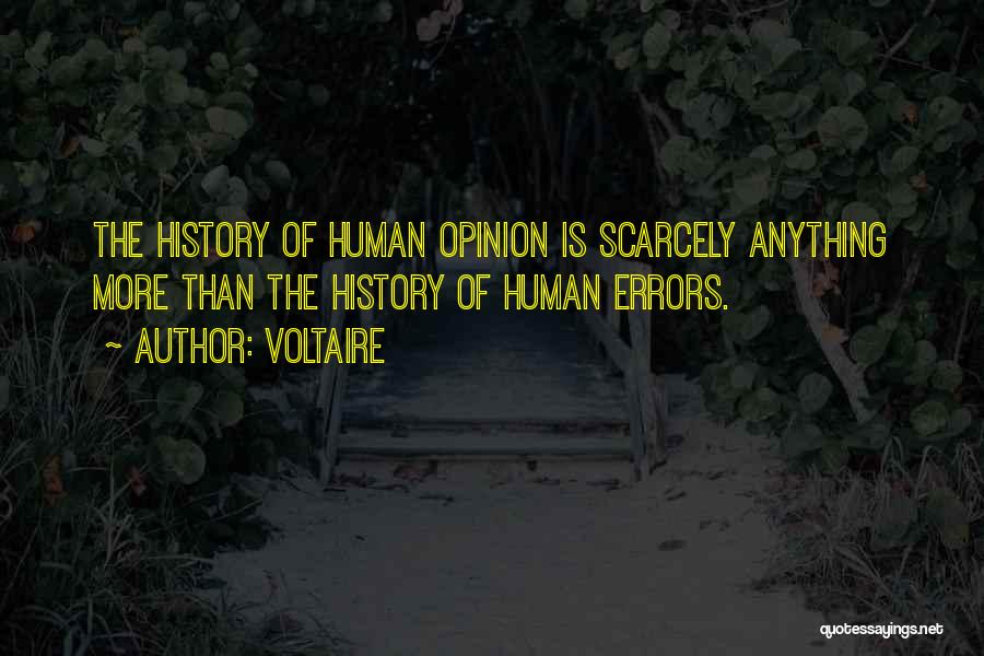 Human Errors Quotes By Voltaire